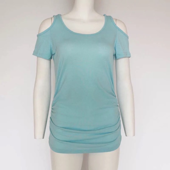 White Cold Shoulder Top - Picture 5 of 7